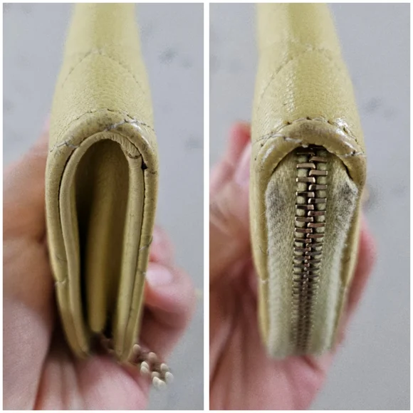 Chanel Yellow Caviar Coin Key Case Pouch - Picture 9 of 11